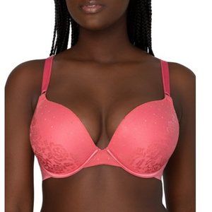 Secret Treasures Coral Lace Push Up Bra 34C 38C 36DD 40D